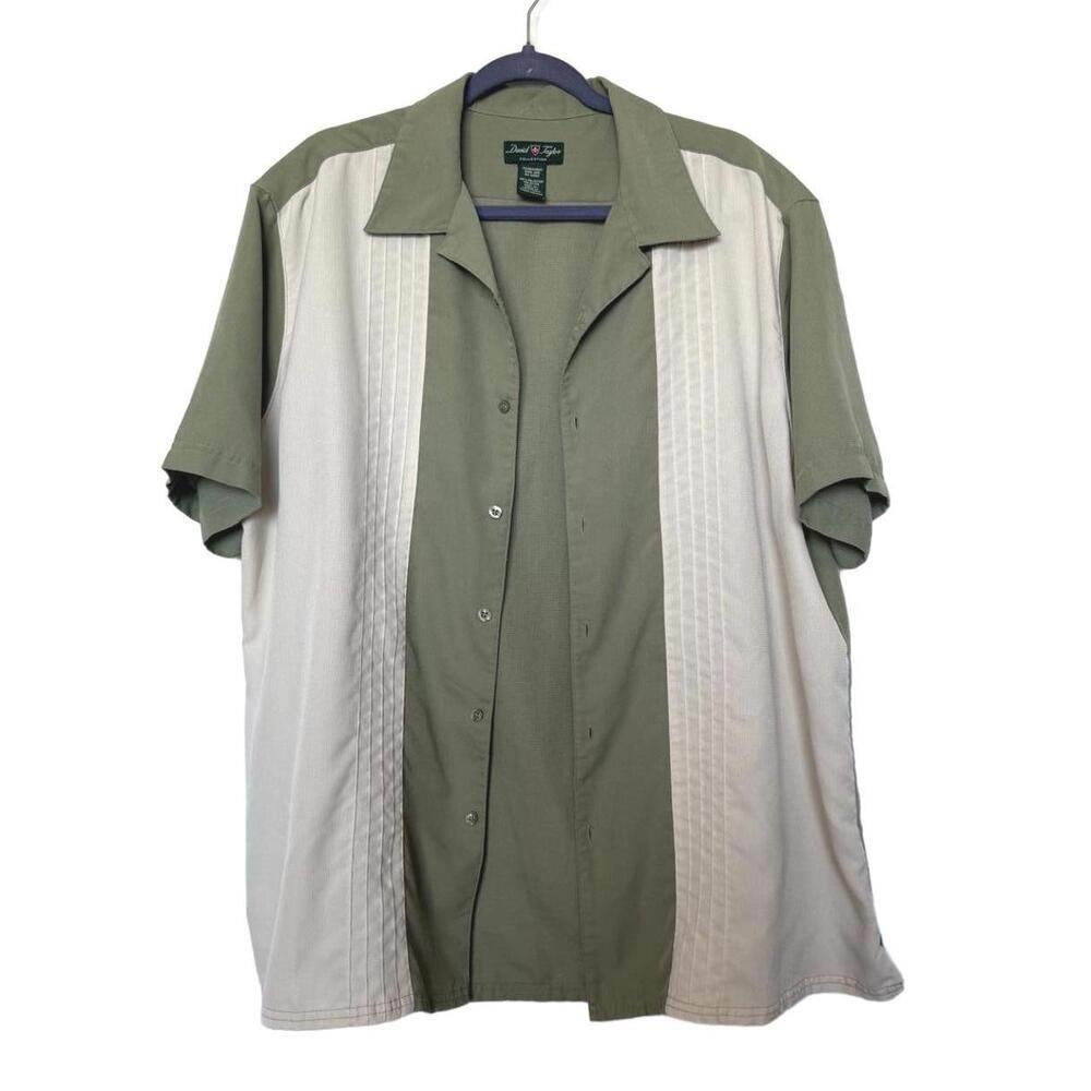 David Taylor Mens Reto Camp Collar Button Up‎ Shirt